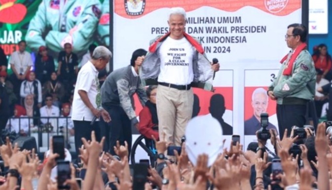 Foto-Foto Hajatan Rakyat di Semarang Dipenuhi Pendukung Ganjar-Mahfud - Bagian 2