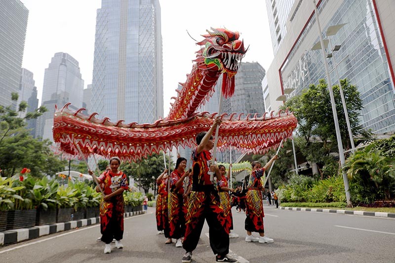 Kirab Budaya Meriahkan Festival Cap Go Meh di Pusat Bisnis Jakarta - Bagian 1