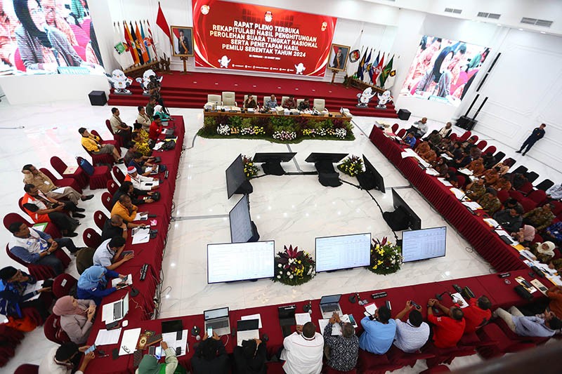 Suasana Pengesahan Suara Pilpres 2024 pada 36 Provinsi Tingkat Nasional - Bagian 1