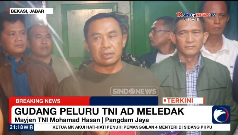 Ledakan Gudang Amunisi di Ciangsana Bogor, Warga Diimbau Tak Ambil Proyektil Terlempar 