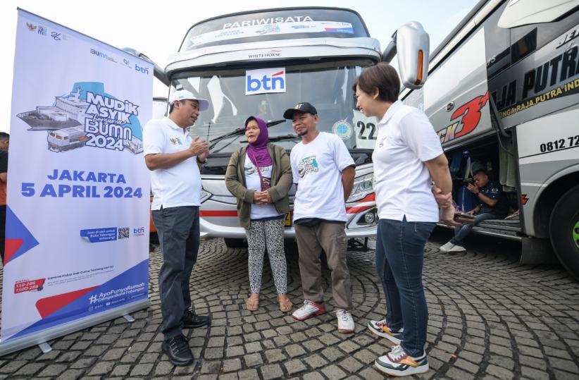 BTN Lepas Ribuan Pemudik Pulang ke Kampung Halaman - Bagian 2