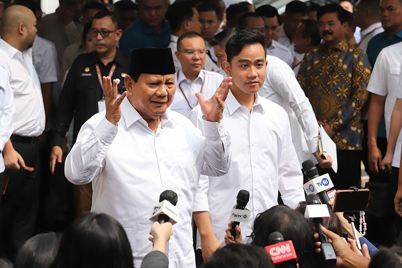 Momen Prabowo-Gibran Hadiri Penetapan Presiden dan Wakil Presiden Terpilih - Bagian 6