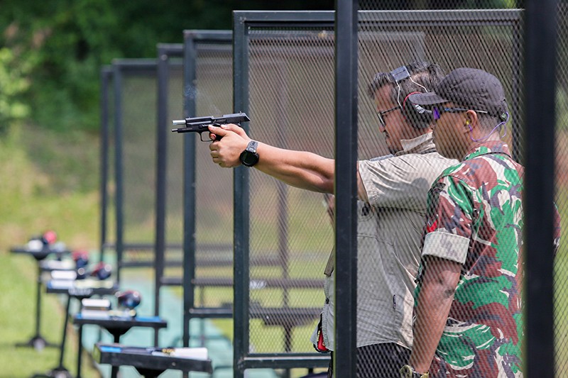 Latihan Menembak bersama Danwing 1 Kopasgat TNI AU - Bagian 1