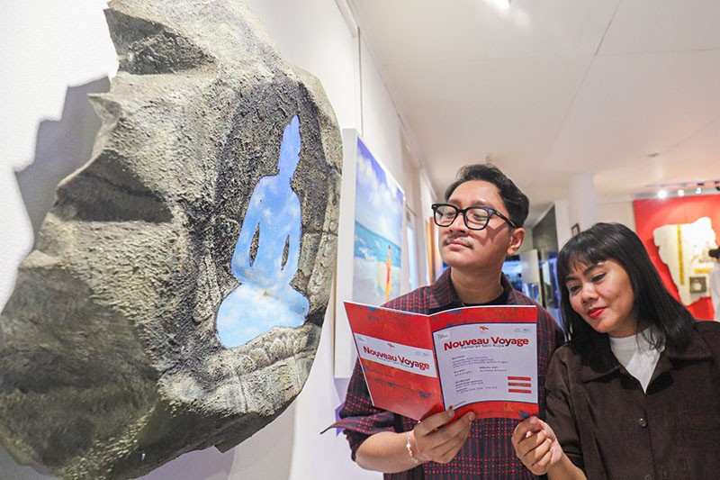 Melihat Pameran Seni Rupa Nouveau Voyage di IFI Wijaya - Bagian 1