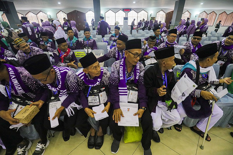 388 Jemaah Calon Haji Kloter 7 dari Banten Berangkat ke Mekkah Besok - Bagian 3