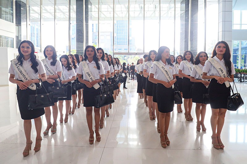 Momen Finalis Miss Indonesia Studio Tour di Televisi dan Radio iNews Media Group - Bagian 7