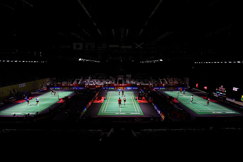 Melihat Atlet Bulu Tangkis Latihan Persiapan Turnamen Indonesia Open 2024 - Bagian 1