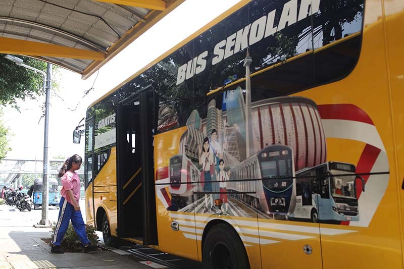220 Bus Sekolah Gratis Beroperasi di Wilayah DKI Jakarta - Bagian 1