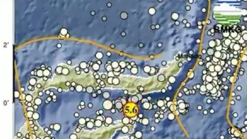 Gempa Terkini Magnitudo 5,6 Guncang Bone Bolango Gorontalo