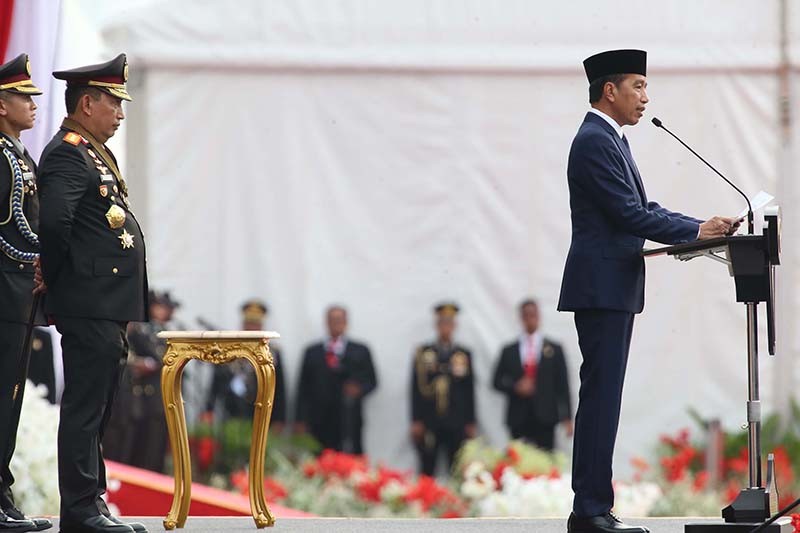 Presiden Jokowi Jadi Inspektur Upacara HUT ke-78 Bhayangkara - Bagian 2