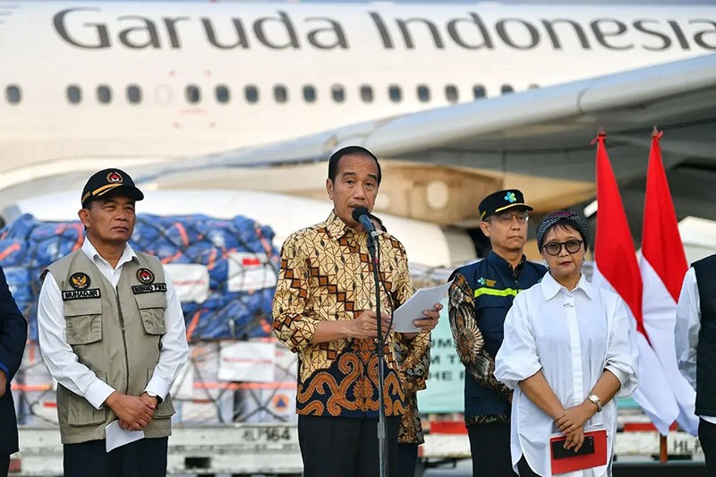 Presiden Jokowi Lepas Bantuan Misi Kemanusiaan untuk Papua Nugini dan Afganistan - Bagian 3