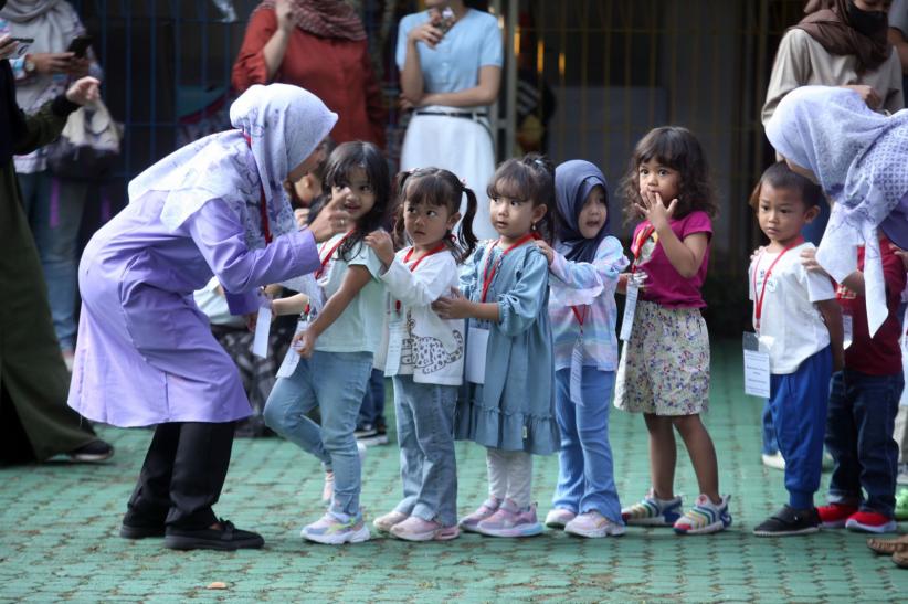 Lucunya Murid TK Hari Pertama Masuk Sekolah - Bagian 1