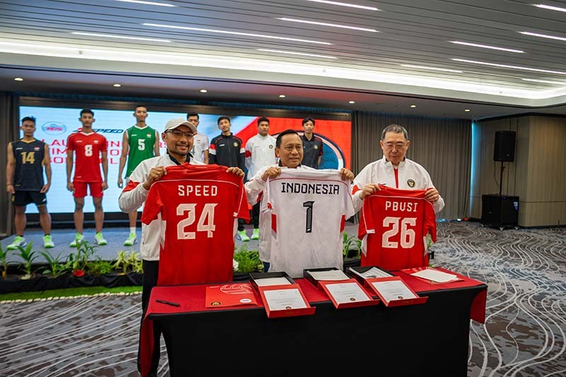Dukung Atlet Voli Nasional, Speed Jersey Jalin Kerja Sama dengan PBVSI - Bagian 1