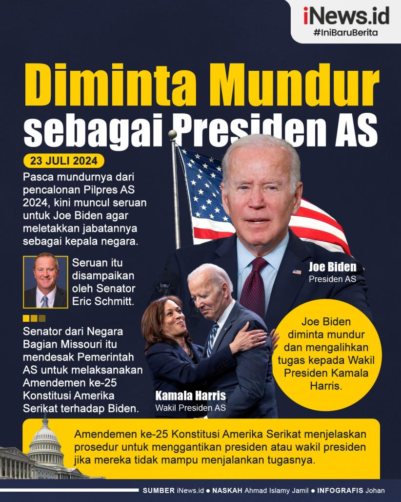 Infografis Joe Biden Diminta Mundur sebagai Presiden AS