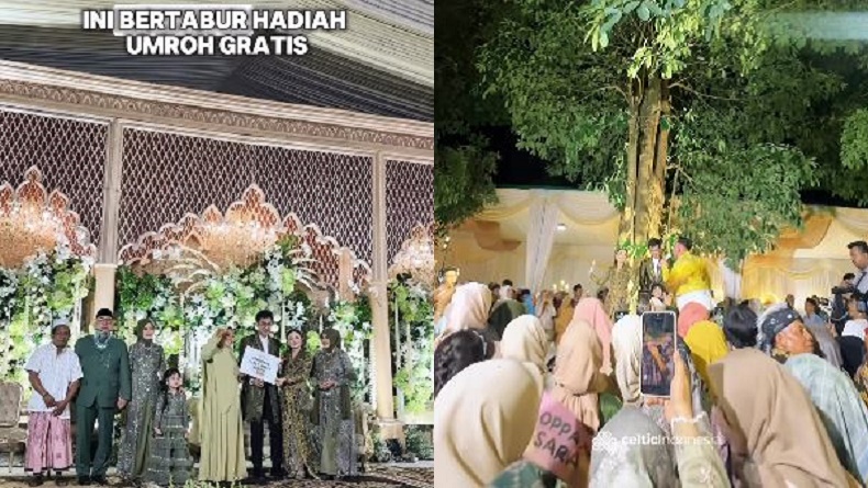Viral Pernikahan Mewah Bertema Pesta Rakyat di Gresik, Ada 13 Undian Umrah Gratis