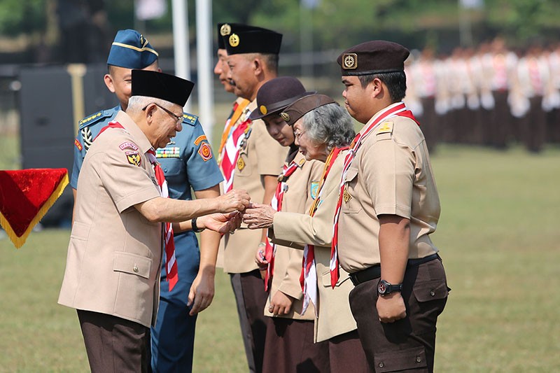 10.000 Angota Pramuka se-Indonesia Ikuti Peringatan Hari Pramuka 2024 - Bagian 5