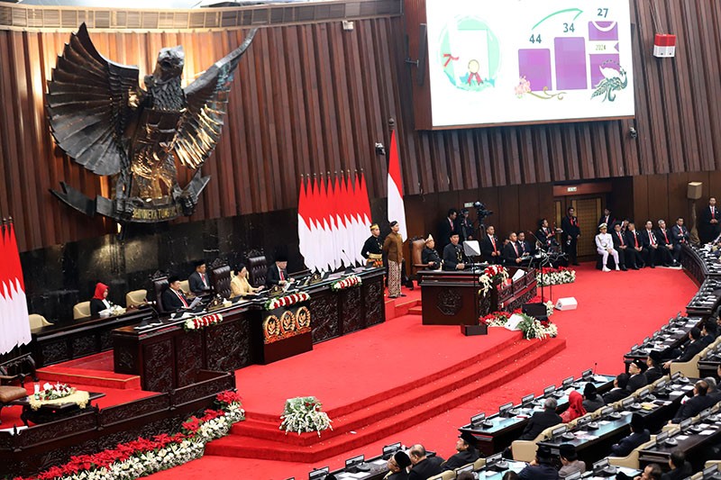 Momen Presiden Jokowi Pidato Kenegaraan Jelang Purnatugas - Bagian 3