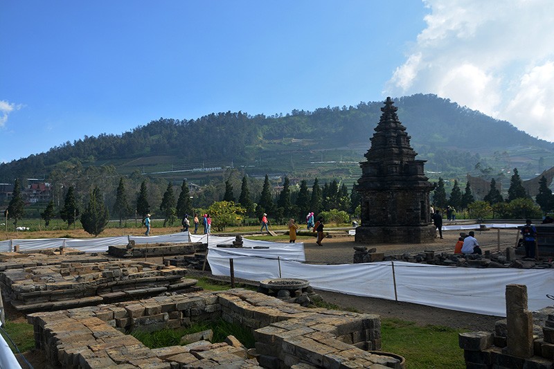 Candi Arjuna Bersolek Menyambut Dieng Culture Festival 2024 - Bagian 1
