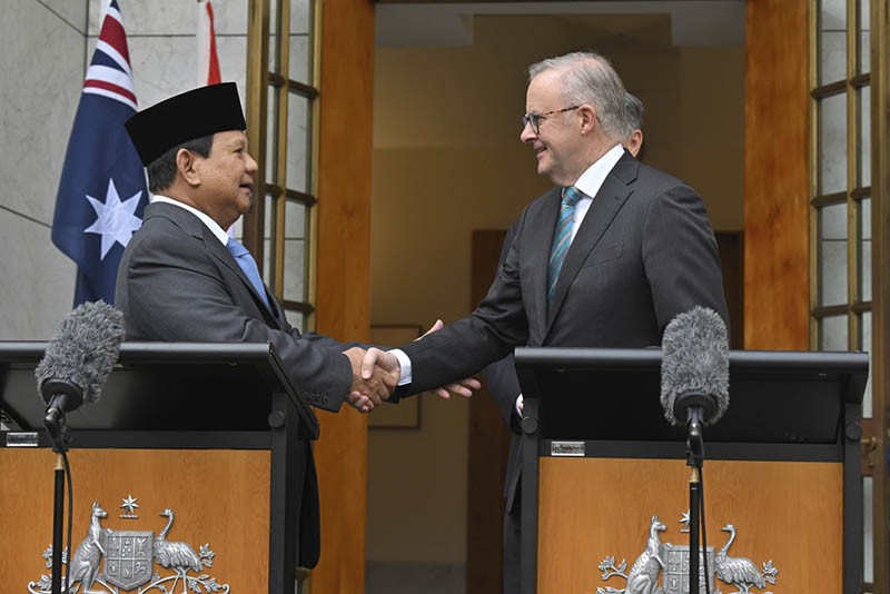 Kerja Sama Pertahanan, Menhan Prabowo Subianto Bertemu PM Australia Anthony Albanese - Bagian 1