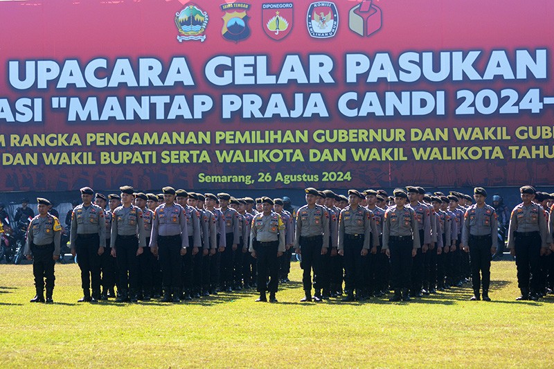 Amankan Pilkada Jateng, Puluhan Ribu Personel Gabungan TNI-Polri Bakal Diterjunkan  - Bagian 1