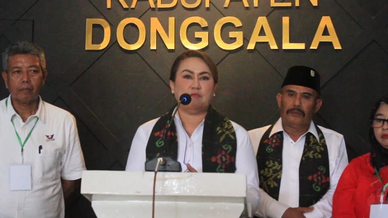 Ketua DPD Partai Perindo Donggala Vera Elena Laruni Daftar ke KPU, Maju Calon Bupati