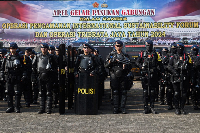 Ribuan Pasukan Gabungan TNI-Polri Amankan Kunjungan Paus Fransiskus dan ISF 2024 - Bagian 1