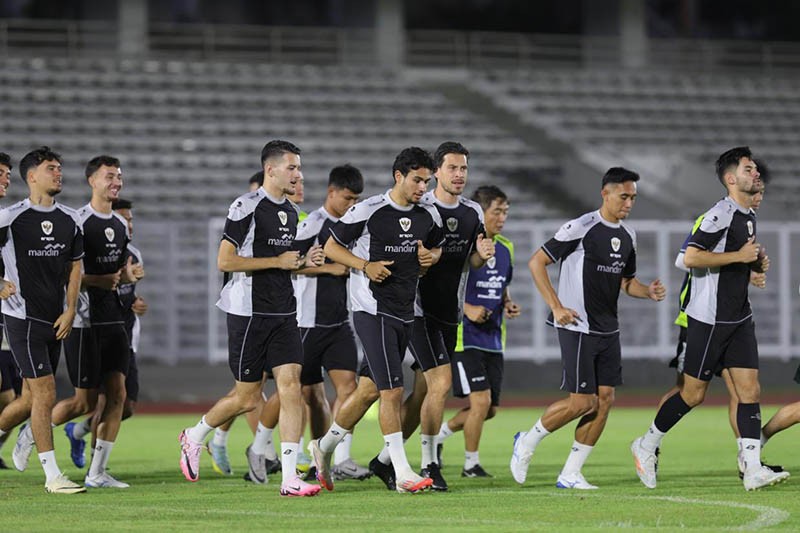 Latihan Timnas Indonesia Jelang Hadapi Australia - Bagian 1