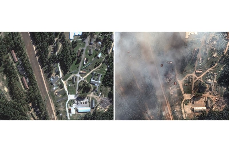 Penampakan dari Satelit, Gudang Amunisi Rusia Meledak Dihantam Drone Ukraina - Bagian 2