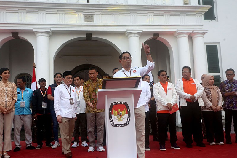 Tiga Pasang Cagub-Cawagub Jakarta Sepakat Wujudkan Pilgub 2024 Damai  - Bagian 1