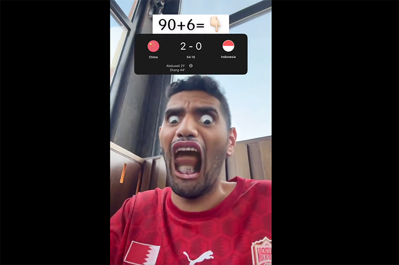 Selebgram Bahrain Hina Timnas Indonesia dengan Backsound Indonesia Raya, Netizen Geram - Bagian 1