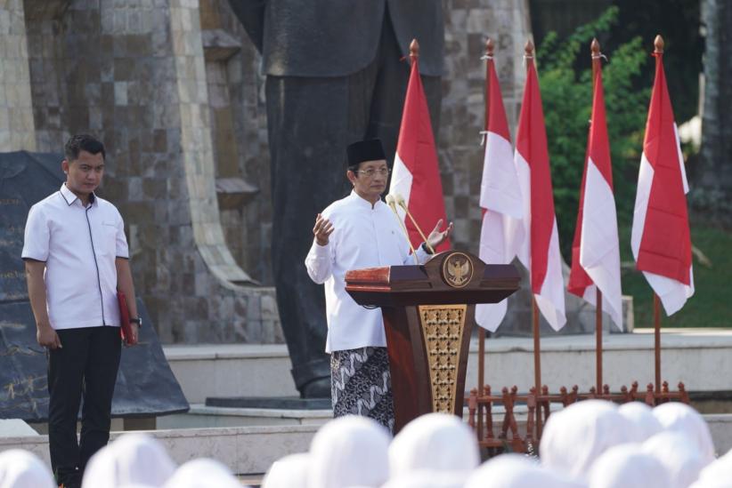 Menag Nasaruddin Umar Pimpin Apel Hari Santri 2024 - Bagian 2