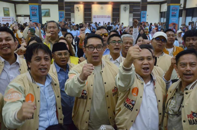 Relawan Prabowo 08 Mania Deklarasi Dukung Ridwan Kamil-Suswono - Bagian 1