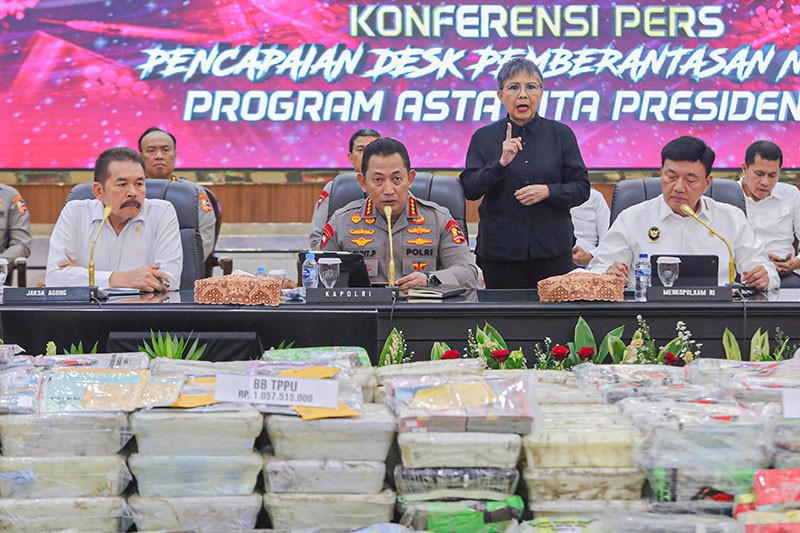 Tumpukan Barang Bukti Narkoba Senilai Rp2,88 Triliun - Bagian 1