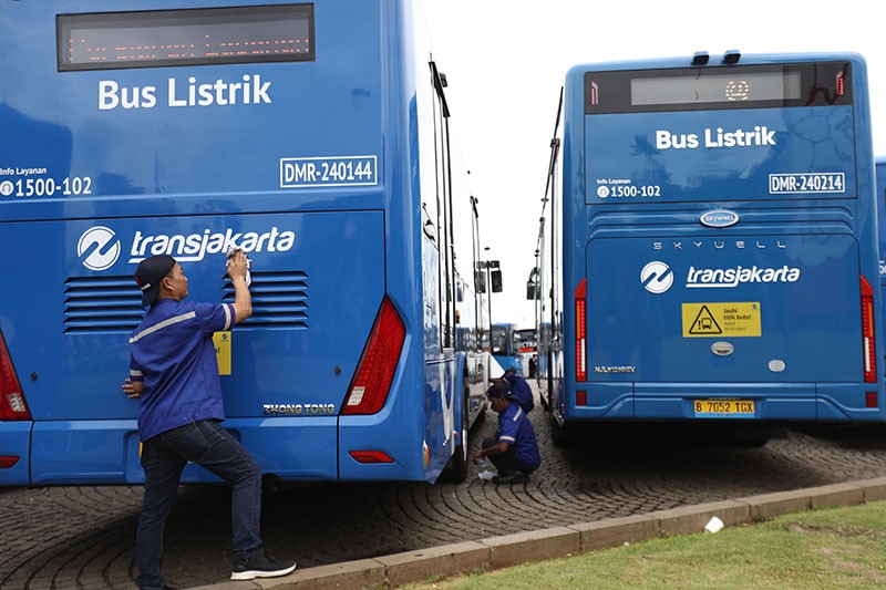 Penampakan 200 Armada Baru Bus Listrik Transjakarta - Bagian 6