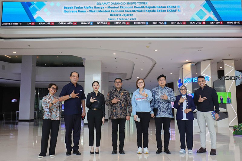 Angela Tanoesoedibjo Terima Kunjungan Menteri dan Wamen Ekonomi Kreatif di iNews Tower - Bagian 2