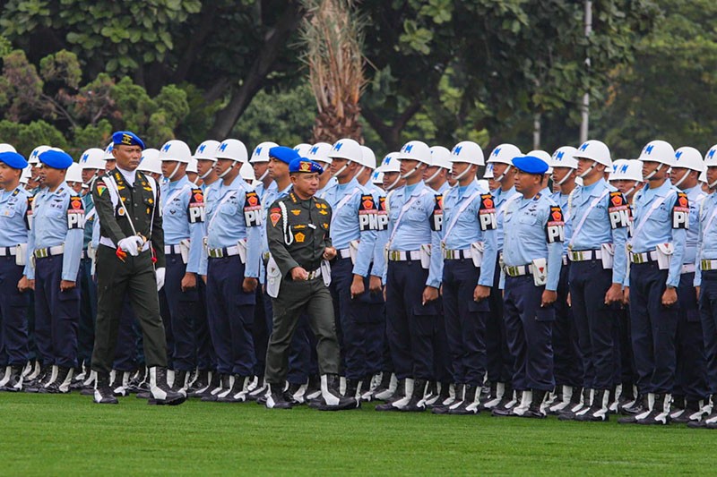 Panglima TNI Pimpin Apel Operasi Gaktib dan Yustisi Polisi Militer Tahun 2025 - Bagian 1