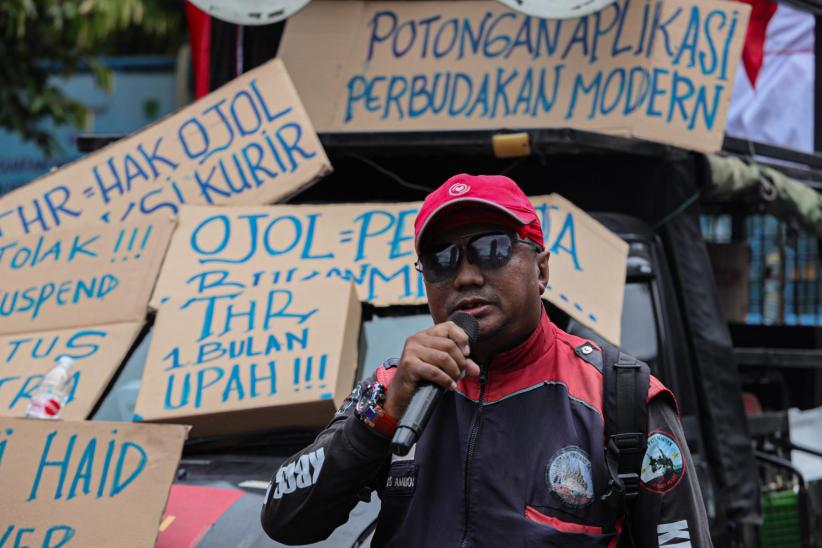 Ratusan Driver Ojek Online Tuntut THR hingga Cuti Hamil untuk Perempuan - Bagian 3