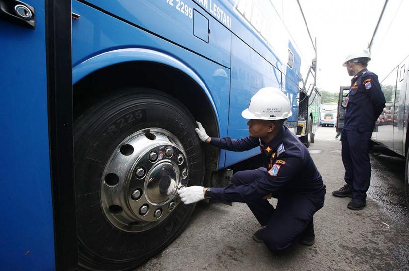 Bus Angkutan Mudik Lebaran Diperiksa Kelaikan Berkendara - Bagian 3