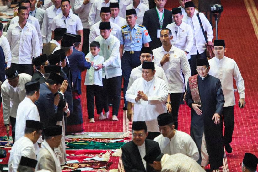 Presiden Prabowo dan Wapres Gibran Salat Idul Fitri di Masjid Istiqlal - Bagian 3