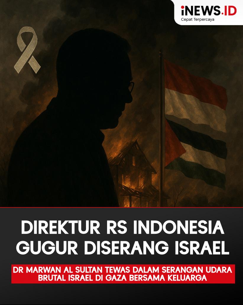 Infografis Israel Bunuh Direktur RS Indonesia di Gaza dr Marwan Al Sultan