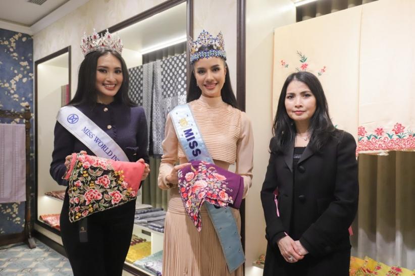 Eksklusif! Momen Miss World 2025 Opal Suchata Kunjungi iNews Tower - Bagian 7