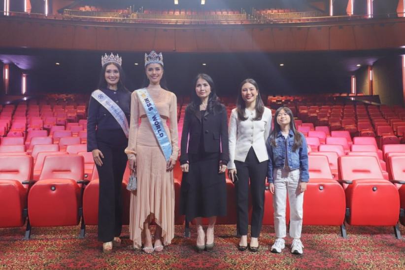 Eksklusif! Momen Miss World 2025 Opal Suchata Kunjungi iNews Tower - Bagian 8