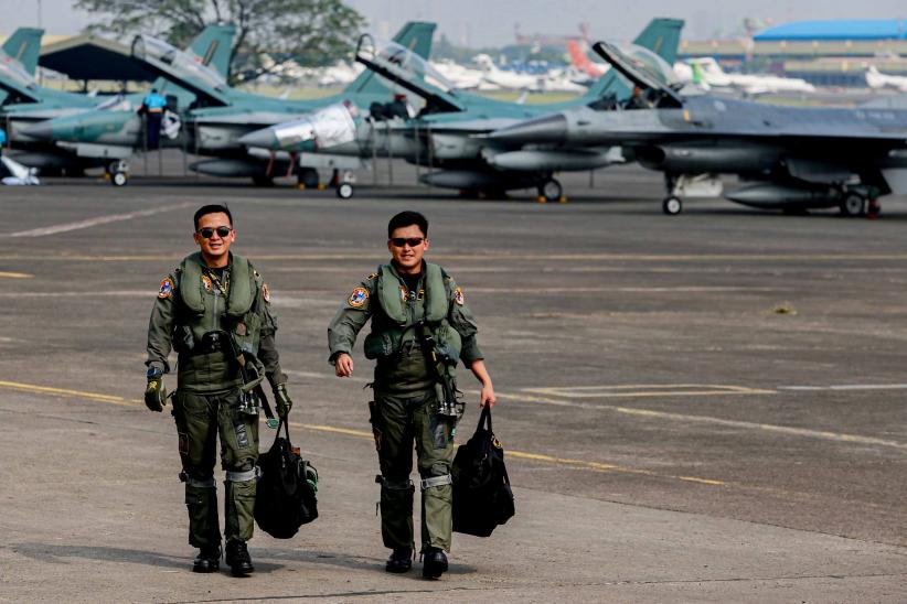 Persiapan Pesawat Tempur F-16 dan T-50i TNI AU Gladi Upacara Kehormatan Militer - Bagian 5