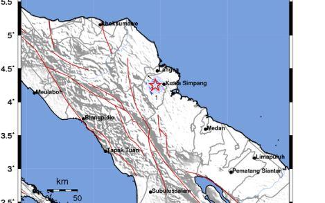 Analisis BMKG soal Penyebab Gempa M 3,2 Guncang Aceh Tamiang, Pusat di Darat