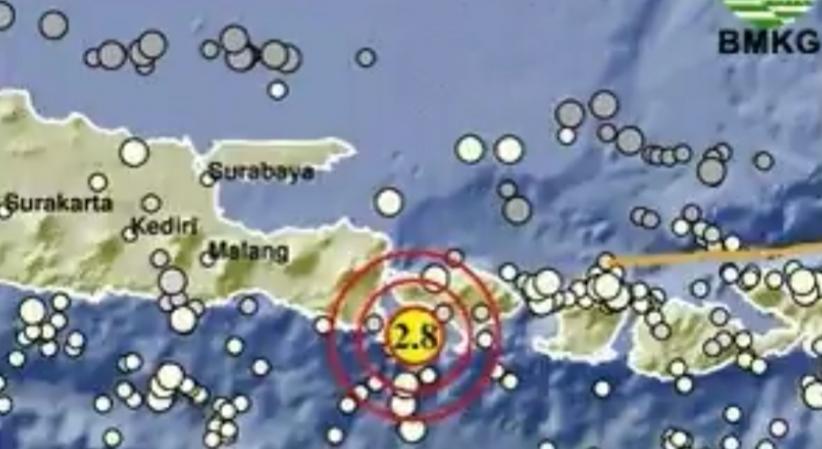 Info BMKG Gempa Terkini M 2,8 Guncang Jembrana Bali