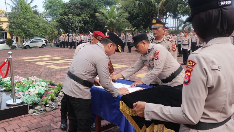 Sertijab, 2 Kapolsek di Lebak Resmi Berganti