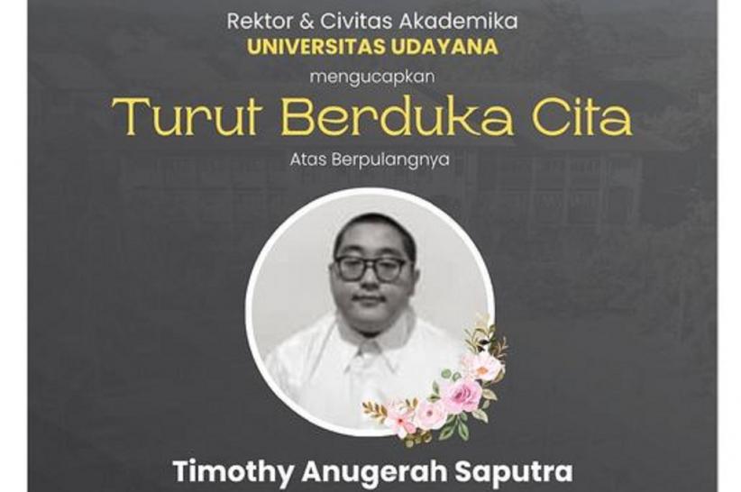 Profil 11 Mahasiswa Perundung Timothy Anugerah Mahasiswa Unud