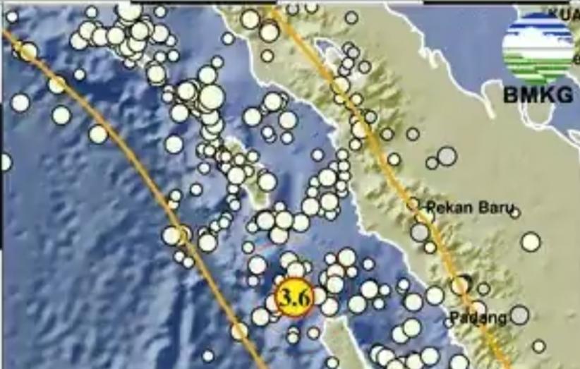 Info BMKG Gempa Terkini M 3,6 Guncang Nias Selatan