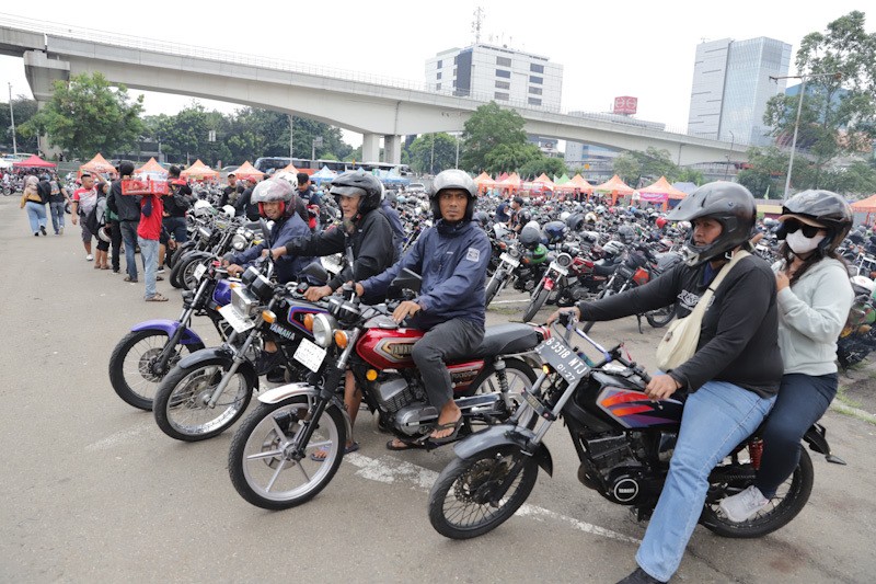 Jaga Jakarta, Ribuan Penggemar RX King Kopdar di Jalan MT Haryono  - Bagian 1