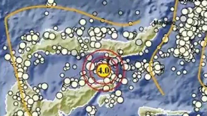 Gempa Bumi Magnitudo 4,0 Guncang Bone Bolango